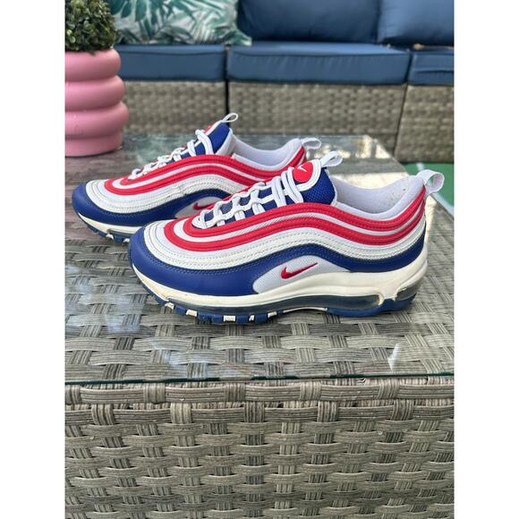 Nike Air Max 97 USA Red White Blue - Size 5.5Y / Women’s 7 - Picture 1 of 7